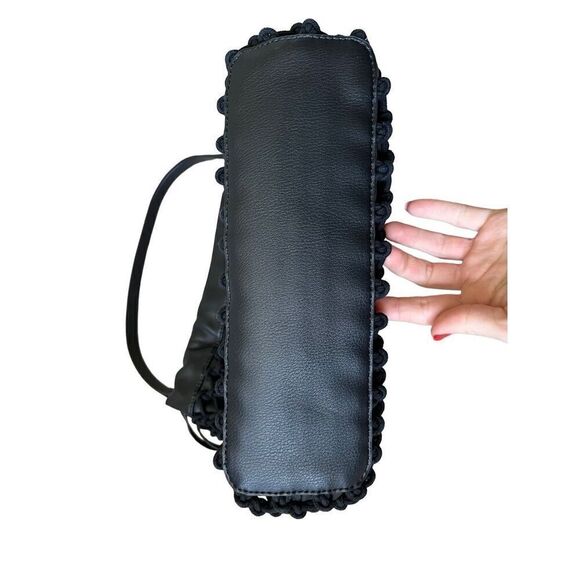 NWT Elizabeth and James Mesh Market Shoulder Bag Tote Black - Picture 14 of 16